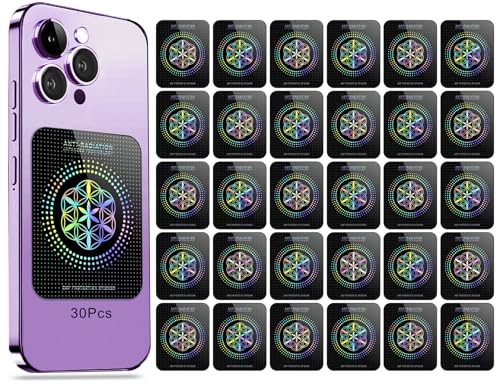 Stickers for Cell Phones/Tablets/Laptops/All Devices, [Reusable], Suitable for Anyone, 2.4 x 2.0 x 0.02 inches - (30 Pcs) - color: Z Black 30p