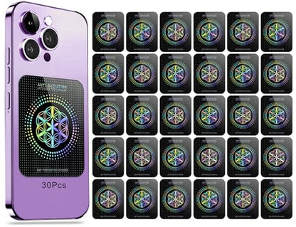 Stickers for Cell Phones/Tablets/Laptops/All Devices, [Reusable], Suitable for Anyone, 2.4 x 2.0 x 0.02 inches - (30 Pcs) - color: Z Black 30p