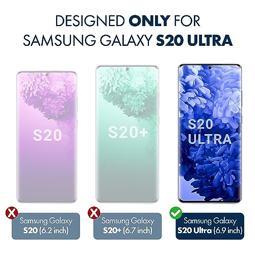 ArmorSuit (2 Pack) MilitaryShield Screen Protector Designed For Samsung Galaxy S20 Ultra 5G (6.9") (Case Friendly) Ultrasonic Fingerprint Compatible Anti-Bubble HD Clear Film - size: 6.9-INCH