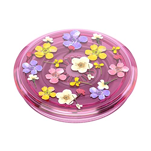 PopSockets Translucent Phone Grip with Expanding Kickstand, PopSockets for Phone, Translucent PopGrip - Pink Ditsy Floral - color: Ditsy Floral