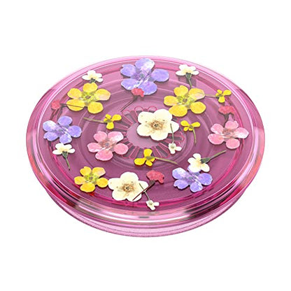 PopSockets Translucent Phone Grip with Expanding Kickstand, PopSockets for Phone, Translucent PopGrip - Pink Ditsy Floral - color: Ditsy Floral