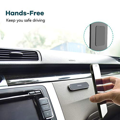 OQTIQ [2 Pack] Magnetic Phone Holder Mount with 4 Metal Plates - color: Black