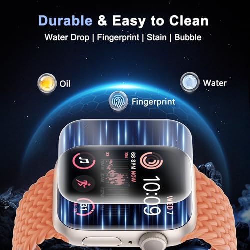 8 Pack Screen Protector for Apple Watch SE 3 / SE 2 / SE 44mm | Ultra Clear Flexible Soft Film for iWatch SE 3/2/1, HD Scratch Resistant Anti Fingerprint Touch Sensitive Bubble Free - size: For Apple Watch SE 3/2/1 44mm 1.85 Inch