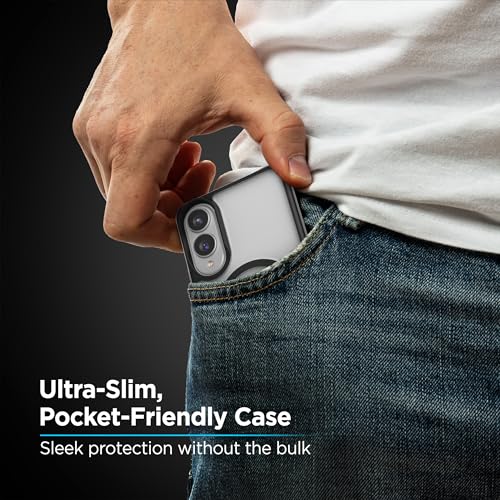 Encased SlimShield for Samsung Galaxy S25 Edge Case with Belt Clip (Compatible with MagSafe) Slim Protective Case & Holster (Clear, S25 Edge) - color: Clear, size: S25 Edge