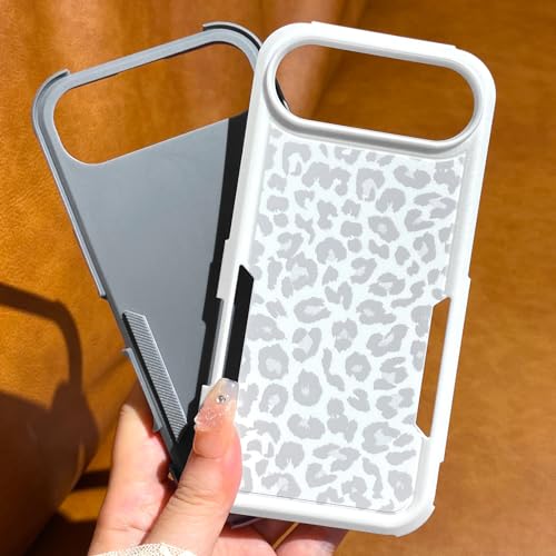 Cute Case for iPhone 17 Air, White Leopard Cheetah - color: iPhone 17 Air