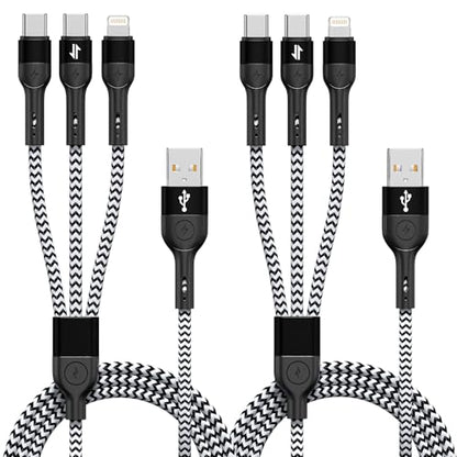 ANSEIP Multi Charging Cable, 3 in 1 Charging Cable for Multiple Devices - color: Black