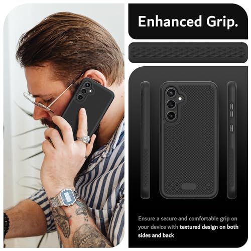 TUDIA MergeGrip Magsafe Compatible Phone Case for Samsung Galaxy S23 FE 2023 - Dual Layer, Shockproof, Military Grade, Non-Slip, Heavy Duty Protective Phone Case with Wireless Charging - Matte Black - color: Matte Black, size: Magnetic Galaxy S23 FE
