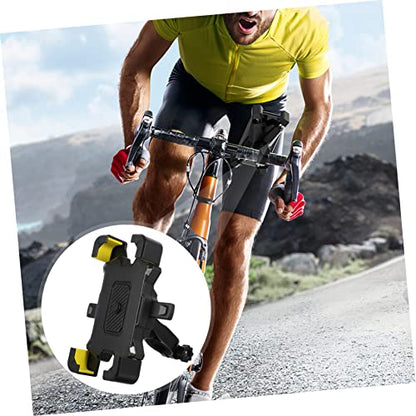 Adjustable Motorcycle Phone Mount with Shockproof Protection Rotatable Bike Handlebar Holder Stable Skid Cushion for Navigation and Vibration Resistance