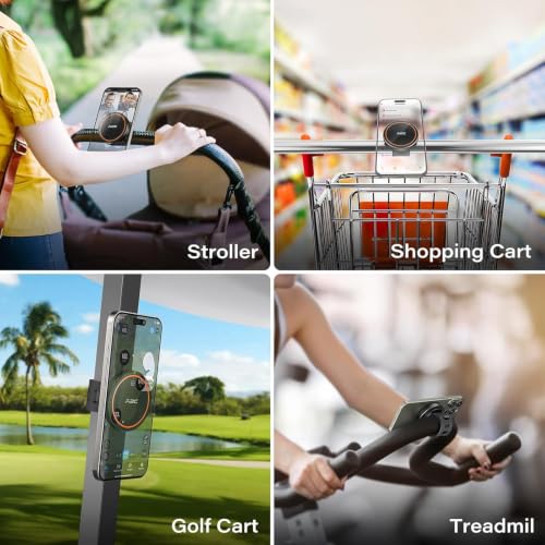 A2C Stroller Phone Holder for MagSafe, 2-in-1 Magnetic Phone Mount