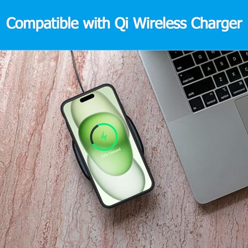 Battery Case for iPhone 15, Upgraded 10000mAh Portable Protective Charging Case with Wireless Charging Compatible with iPhone 15 (6.1 inch) Rechargeable Battery Pack Charger Cover with Carplay (Black) - size: iPhone 15