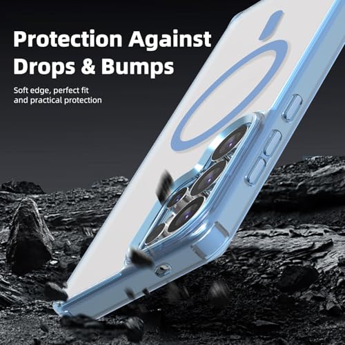 Lunivop for Samsung Galaxy s25 Ultra Case Hard [Compatible with Magsafe Wireless Charging] Yellowing Resistant Magnetic Cover Clear para S 25 Ultra 6.9 '' 5G 2025 Rugged Best Phone Cases Light Blue - color: Light Blue, size: Compatible with Samsung Galaxy