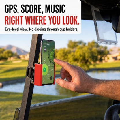 DESERT FOX GOLF - Phone Caddy - Red - color: Red