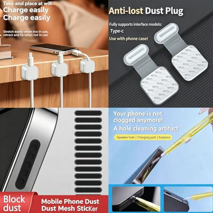 Phone Accessory,Magnetic Stand, Short Cable, Cleaning & organizing Tools