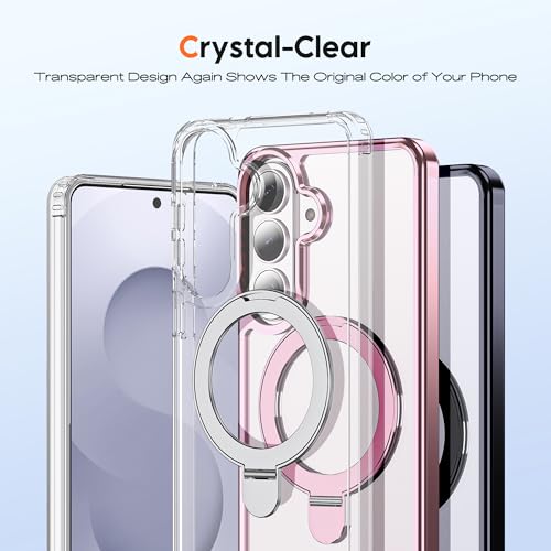 Clear Case for Samsung Galaxy S26 with Stand 6.3",Clear - color: Clear, size: Samsung Galaxy S26