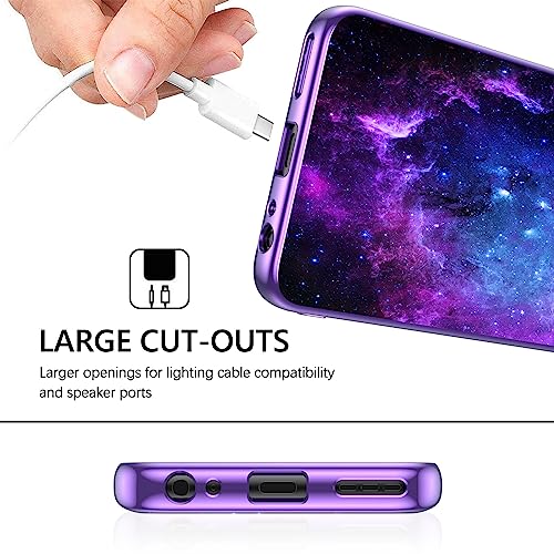 GUAGUA Compatible with Motorola Moto G Power 5G Case 2023 6.5 Inch Glow in The Dark, Noctilucent Luminous Space Nebula Slim Fit Cover Protective Anti Scratch Cases for Moto G Power 2023, Blue Nebula