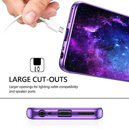 GUAGUA Compatible with Motorola Moto G Power 5G Case 2023 6.5 Inch Glow in The Dark, Noctilucent Luminous Space Nebula Slim Fit Cover Protective Anti Scratch Cases for Moto G Power 2023, Blue Nebula