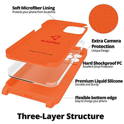 Crossbody Lanyard Strap Case for iPhone 14 Pro Max, Neck Cross Body, Adjustable Holder Removable, Drop Protection Shockproof, Hands-Free Silicone Case 6.7 inch, 150 cm Strap, iP14PM- Orange - color: Orange