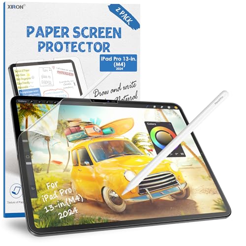 XIRON Paper Screen Protector for iPad Pro 13 inch M4 2024/M5 2025 - size: Pro 13 inch M4/M5 (2024/2025)