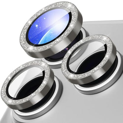 Suoman for iPhone 17 Pro/Pro Max Camera Lens Protector-Grey - color: Glitter-Grey