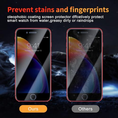 Privacy Screen Protector for iPhone 8 Plus/7 Plus 5.5 Inch 3 Pack, Tempered Glass Film Anti-spy Scratch Resistant 9H Hardness Case Friendly - size: iPhone 8 Plus/7 Plus