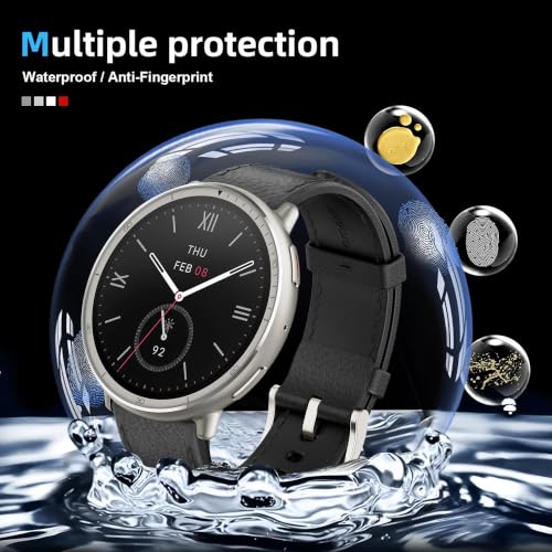 3 Pack for Amazfit Active 2 Screen Protector, Non-Tempered Glass Flexible Protection, HD Clear Protective Film - size: for Amazfit Active 2