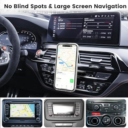 OHLPRO CD Slot Magsafe Car Mount Charger for iPhone 17 Wireless Car Charger - color: Red