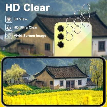 3+3 Pack for Samsung Galaxy A35 5G Screen Protector + Camera Lens Protector