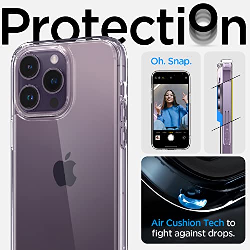 Spigen for iPhone 14 Pro Max Case, Ultra Hybrid [No Magnet Ring][Anti-Yellowing] - Crystal Clear - color: Crystal Clear, size: iPhone 14 Pro Max