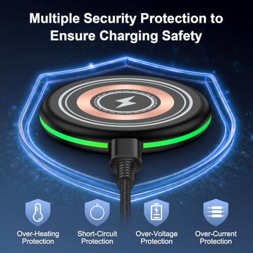 25W Magnetic Wireless Charger Pad for Samsung Galaxy S26 Ultra S26 FE S25 - color: Black