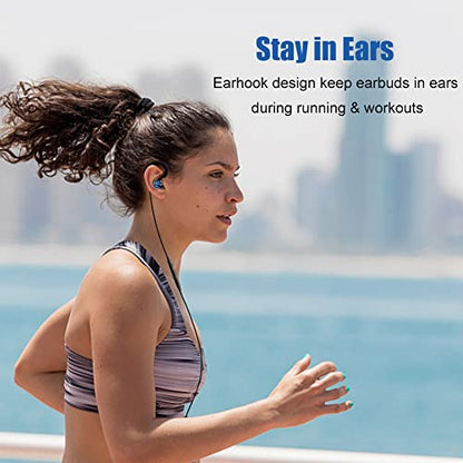 Wired Stereo-to-Mono Single Earbud with Mic and Control, Right Ear Only