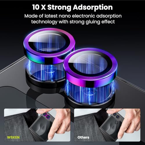 WSKEN for Z Flip 7 Camera Lens Protector Case Cover - Anti Reflective - color: Colorful
