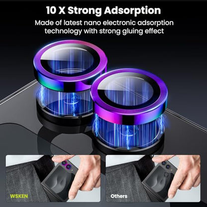 WSKEN for Z Flip 7 Camera Lens Protector Case Cover - Anti Reflective - color: Colorful