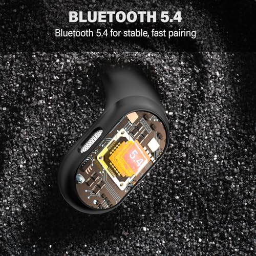 Open Ear Headphones, Bluetooth 5.4 Wireless Earbuds, Black