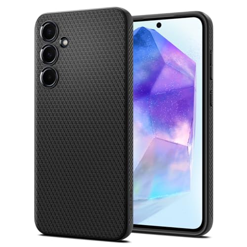 Spigen Liquid Air Designed for Galaxy A55 5G Case (2024) - Matte Black - size: Galaxy A55 5G