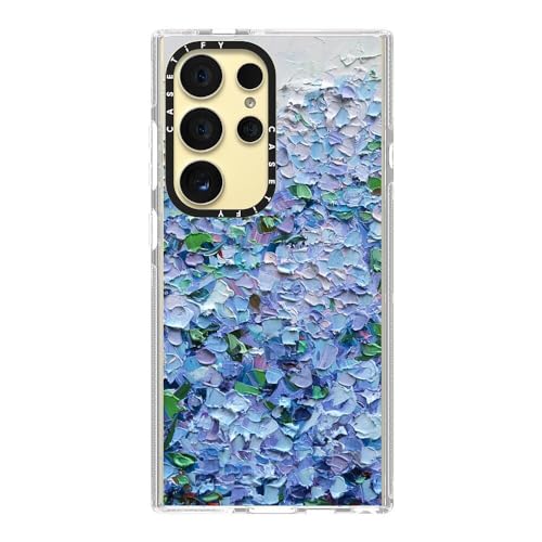 CASETiFY for Galaxy S24 Ultra Case - Impact Clear | Not Yellowing | 6.6 ft. Drop Protection | Nantucket Blue Hydrangeas | Clear - color: Nantucket Blue Hydrangeas, size: Galaxy S24 Ultra