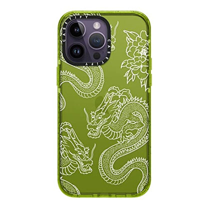 CASETiFY for iPhone 14 Pro Max Case - Impact Dragons | Slim Fit | 8.2 ft. 4x Military Grade Drop Protection | DRAGONS | Kiwi - color: Dragons, size: iPhone 14 Pro Max (Non-Magsafe)