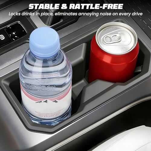 Car Cup Holder Insert Compatible with Toyota RAV4 2026 Accessories, Silione Center Console Cup Holder Inserts Non-Slip Anti-Spill Drink Holder Protector