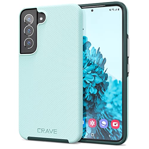 Crave for Samsung Galaxy S22 Case, Shockproof Protection Dual Layer Case for Samsung Galaxy S22 5G (6.1 inch) - Aqua - color: Aqua, size: Galaxy S22