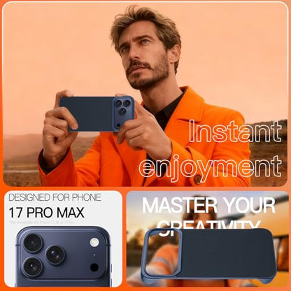 Phone Case Crafted for iPhone 17 Pro Max,Blue - color: Blue, size: iPhone 17 Pro Max