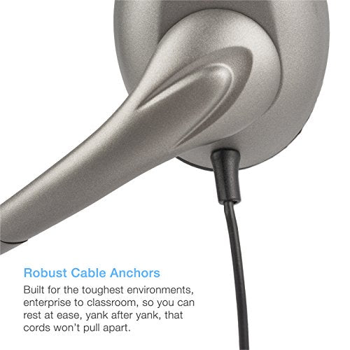 Cyber Acoustics AC-840 Mono USB Headset with Comfortable All-Day Fit