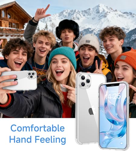 USLAI Case for iPhone 11 Pro, Anti-Yellowing, Crystal Clear Back, Shockproof & Military‑Grade Drop Protection - Transparent - color: Clear, size: iPhone 11 Pro