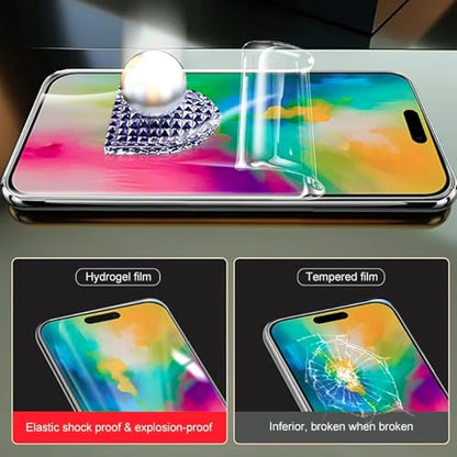 [2 Pack Hydrogel Screen Protector for iPhone 16 Pro
