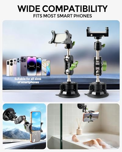 Semi Truck Phone Mount for Drivers, 360° Anti-Shake Compact Design - style: Standard