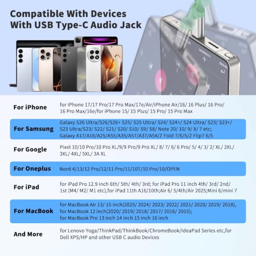 USB C Earbuds Wired Headphone for iPhone 18 Pro Max 17 16 17e,Green - color: Green
