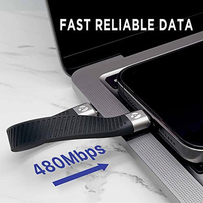 Short USB-C to Lightning Cable, 5-inch, MFi Certified, Fast Charger for iPhone & iPad (Not Compatible with Audio DAC or USB-C iPhone/iPad Models)