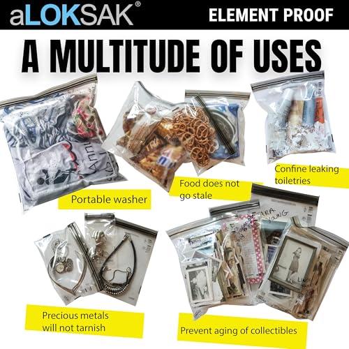 LOKSAK - aLOKSAK Waterproof Cellphone Dry Bags - Airtight Underwater Phone Pouch - Touch Screen Compatible - Diving Certified - size: 9 x 6 inch - 2 Pack