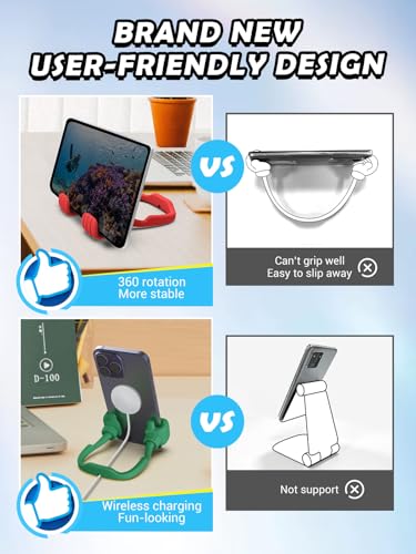 Christmas Stocking Stuffers for Teens Girls Boys Adults Cell Phone Stand - color: Forest Green & Red