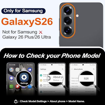 xiwxi for Samsung Galaxy S26 Case Waterproof,[IPX8 Underwater Case][Full Body Shockproof & Military Dropproof] Built-in Screen & Camera Lens Protector for Galaxy S26 6.3"-Black - size: For Samsung S26-6.3"