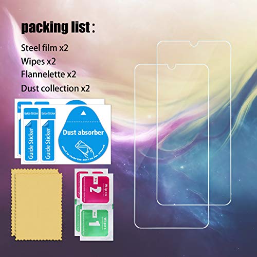 Galaxy A50/A30/A20 Screen Protector, [2 Pack] HD-Clear Tempered Glass Screen Protector [9H Hardness][Bubble-Free][3D Glass] Screen Protector Glass For Samsung Galaxy A50/A30/A20 - size: Galaxy A50/A30/A20