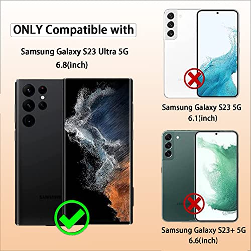 XDesign [2+2 Pack Galaxy S23 Ultra Screen Protector, 9H Tempered Glass Scratch Resistant, Ultrasonic Fingerprint Support, For Samsung Galaxy S23 Ultra 5G 6.8 Inch Glass Screen Protector - size: for Galaxy S23 Ultra 6.8"